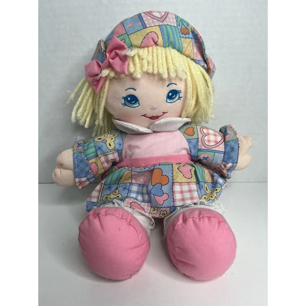 Precious Mine Baby Doll Well Made Toy 1995 Flowers Hat Dress 12